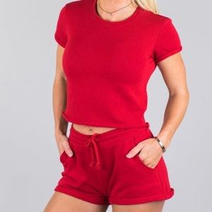 Alphalete lounge set in red